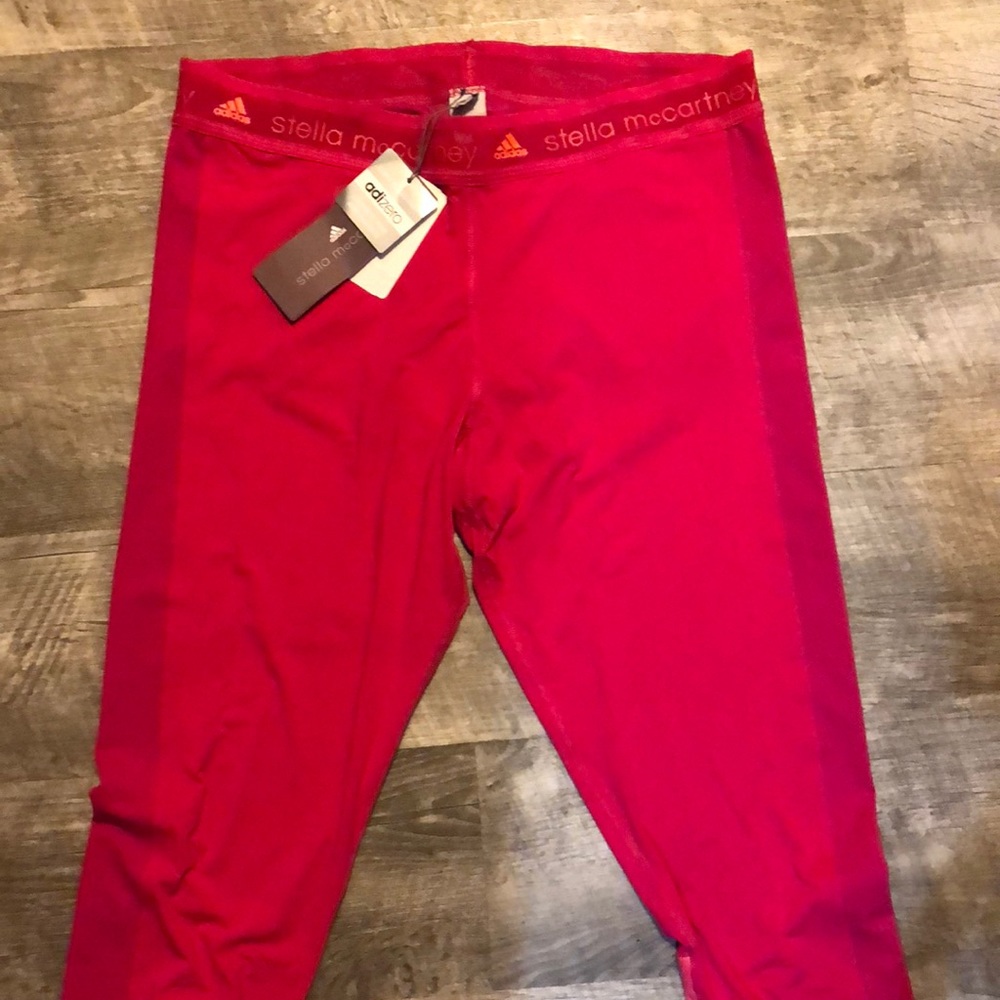 Dark pink Stella McCartney edition Adidas leggings